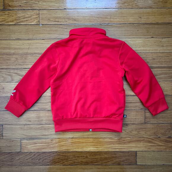 NWT Adidas Little Kid Toddler Red Two Piece Jacket & Pant Track Suit Set Size 2T - Picture 3 of 7